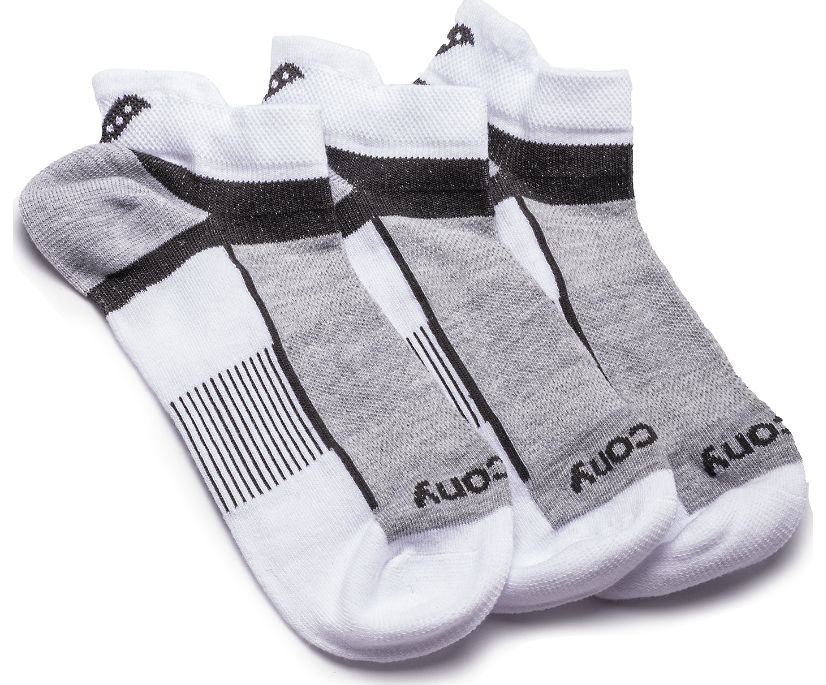 Saucony Inferno Quarter 3-Pack Women's Socks White | Canada 319UZGT